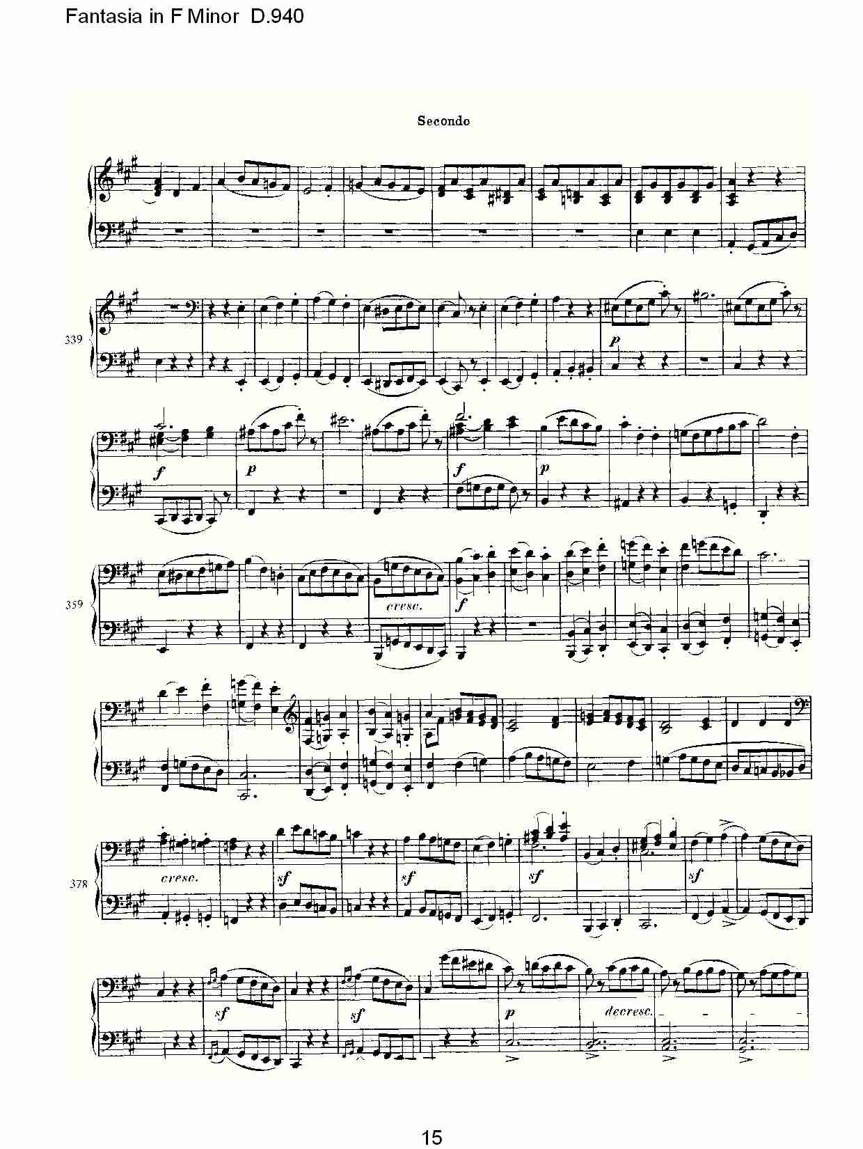 Fantasia in F Minor D.940  F小调幻想曲D.940（三）
