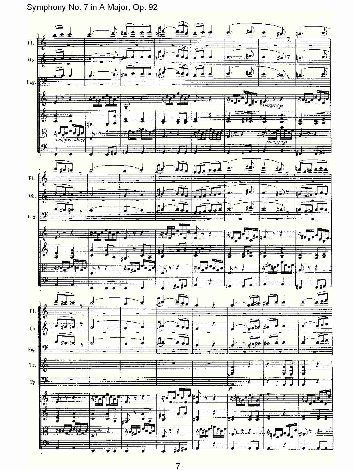 A大调第七交响曲 Op.92 第二乐章