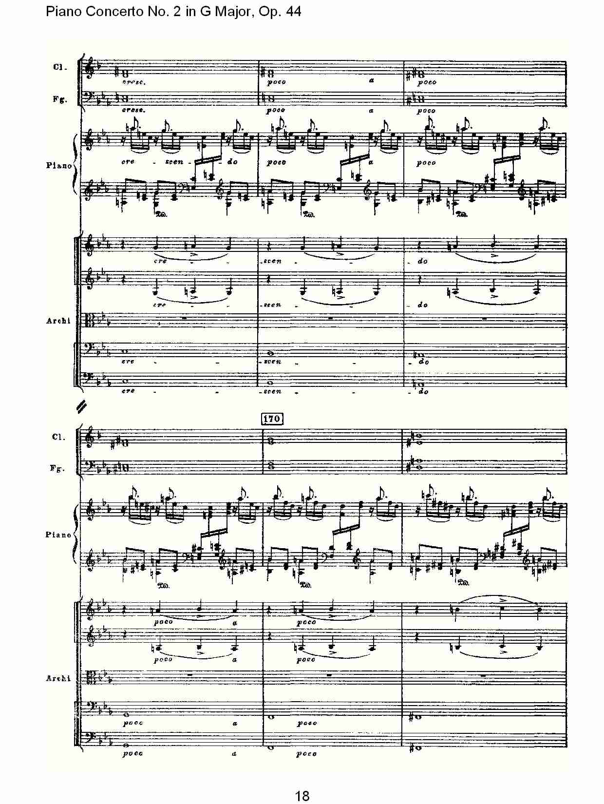 G大调第二钢琴协奏曲, Op.44第一乐章（四）