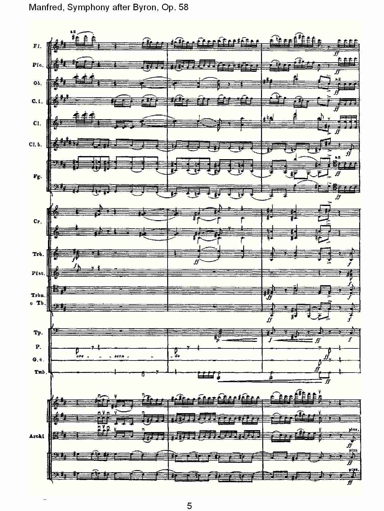 Manfred, Symphony after Byron, Op.58第四乐章第二部（一）