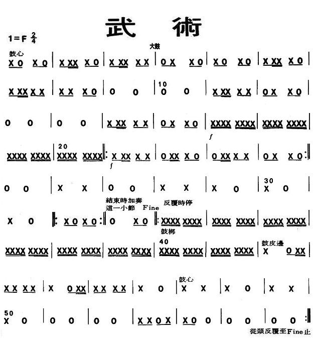 武术之大鼓
