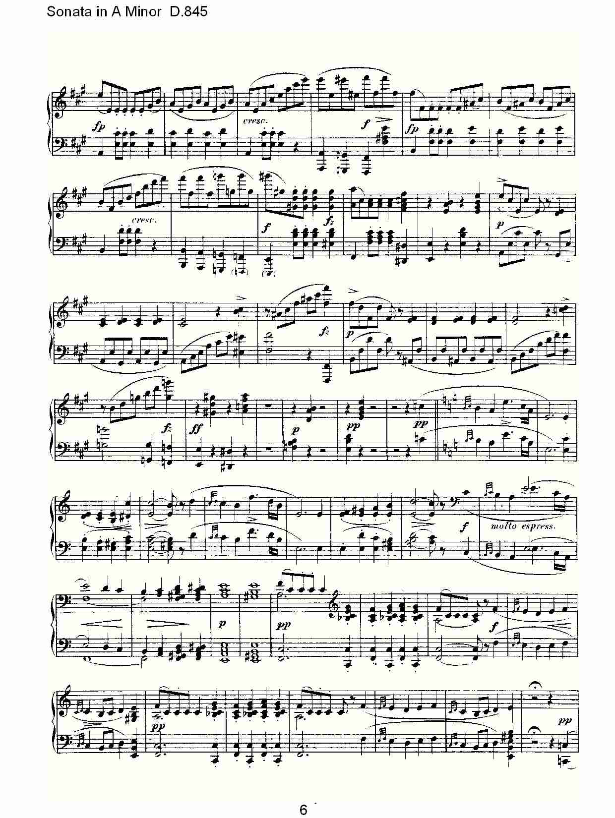 Sonata in A Minor D.845 A小调奏鸣曲D.845（二）