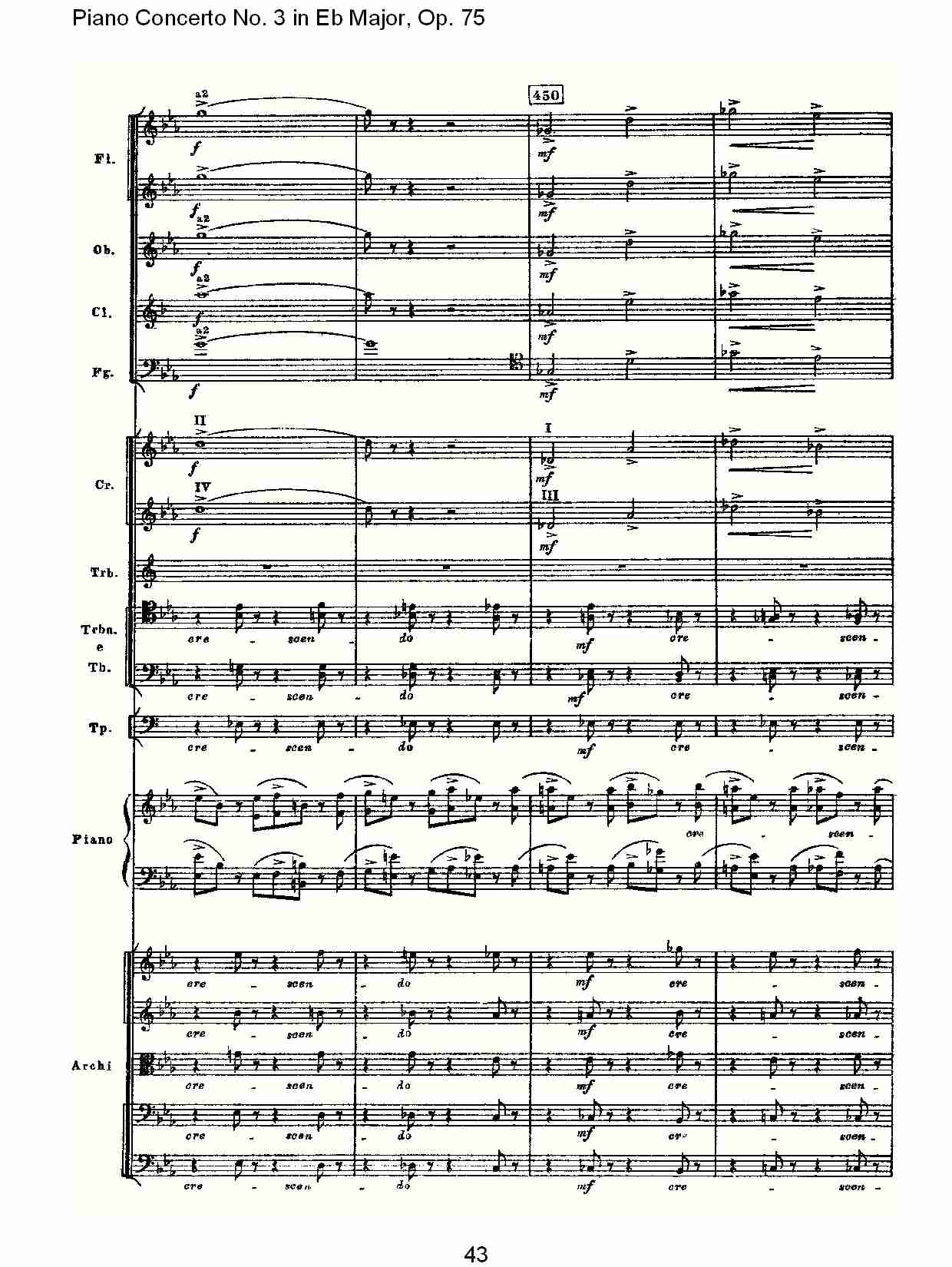 Eb大调第三钢琴协奏曲, Op.75第二部（九）