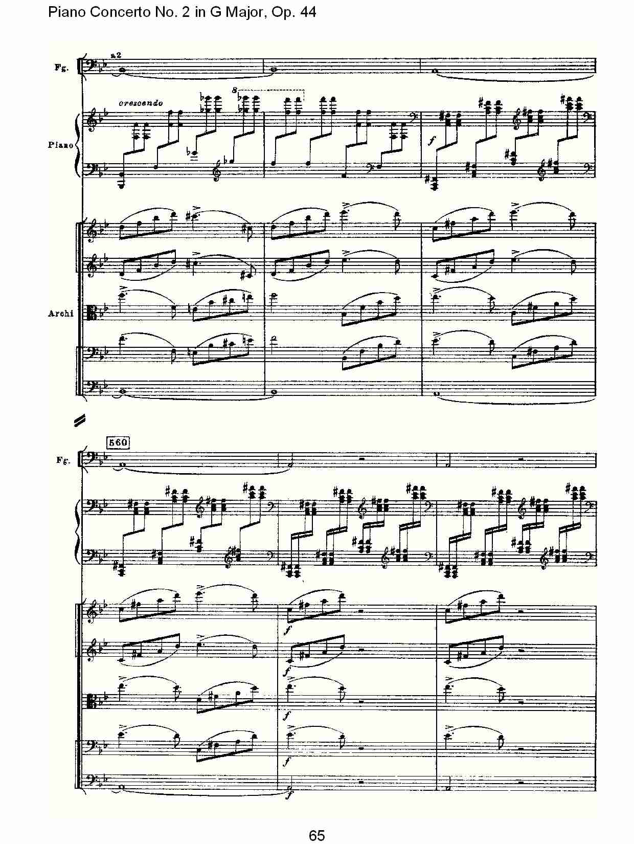G大调第二钢琴协奏曲, Op.44第一乐章（十三）