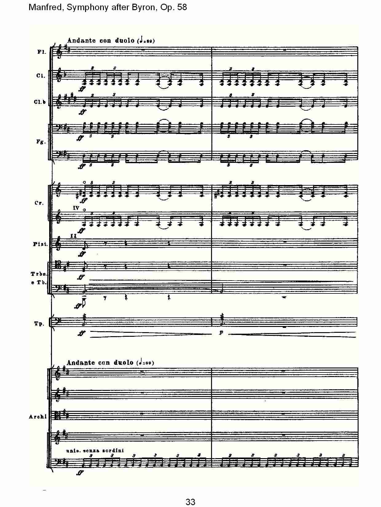 Manfred, Symphony after Byron, Op.58第四乐章第二部（七）