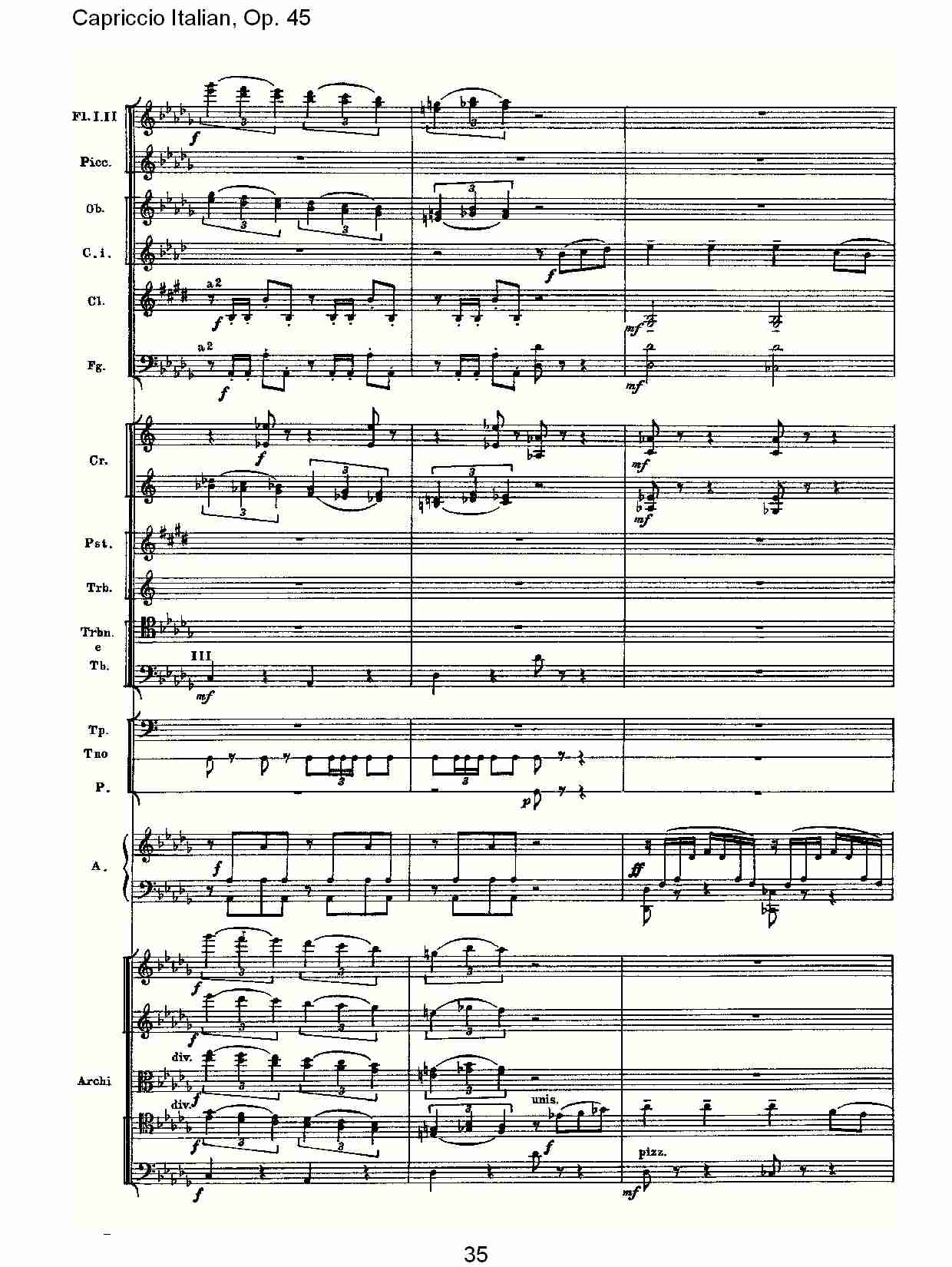 意大利幻想曲,Op.45第一部（七）