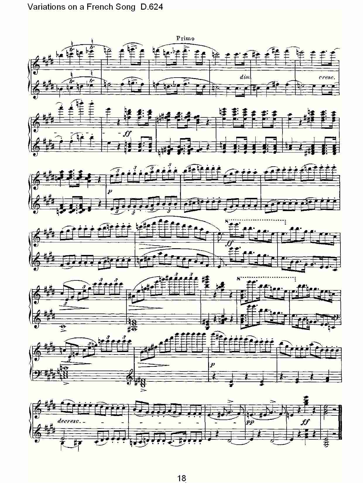Variations on a French Song D.624  法国歌曲变鸣曲D.624（四）