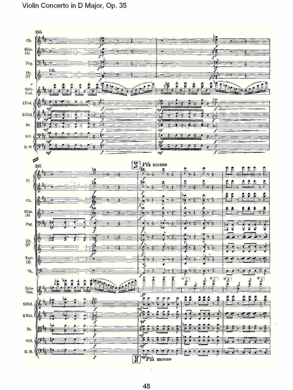 D大调小提琴协奏曲, Op.35第一乐章（十）