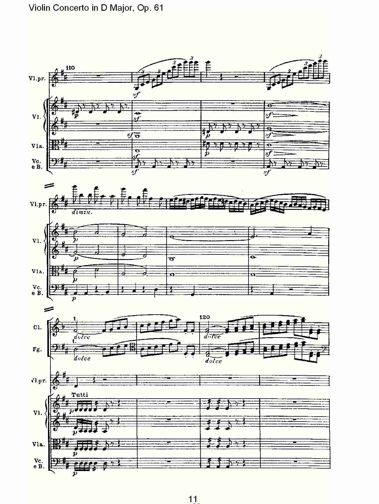 D大调小提琴协奏曲 Op.61第一乐章（二）