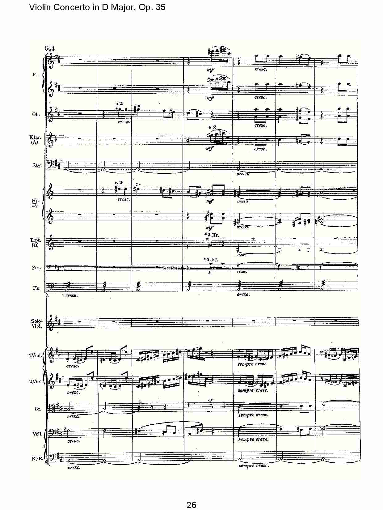 D大调小提琴协奏曲, Op.35第三乐章（六）