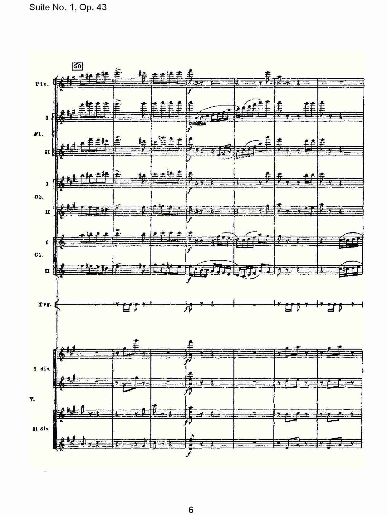 Suite No.1, Op.43   第一套曲,Op.43第四乐章（二）