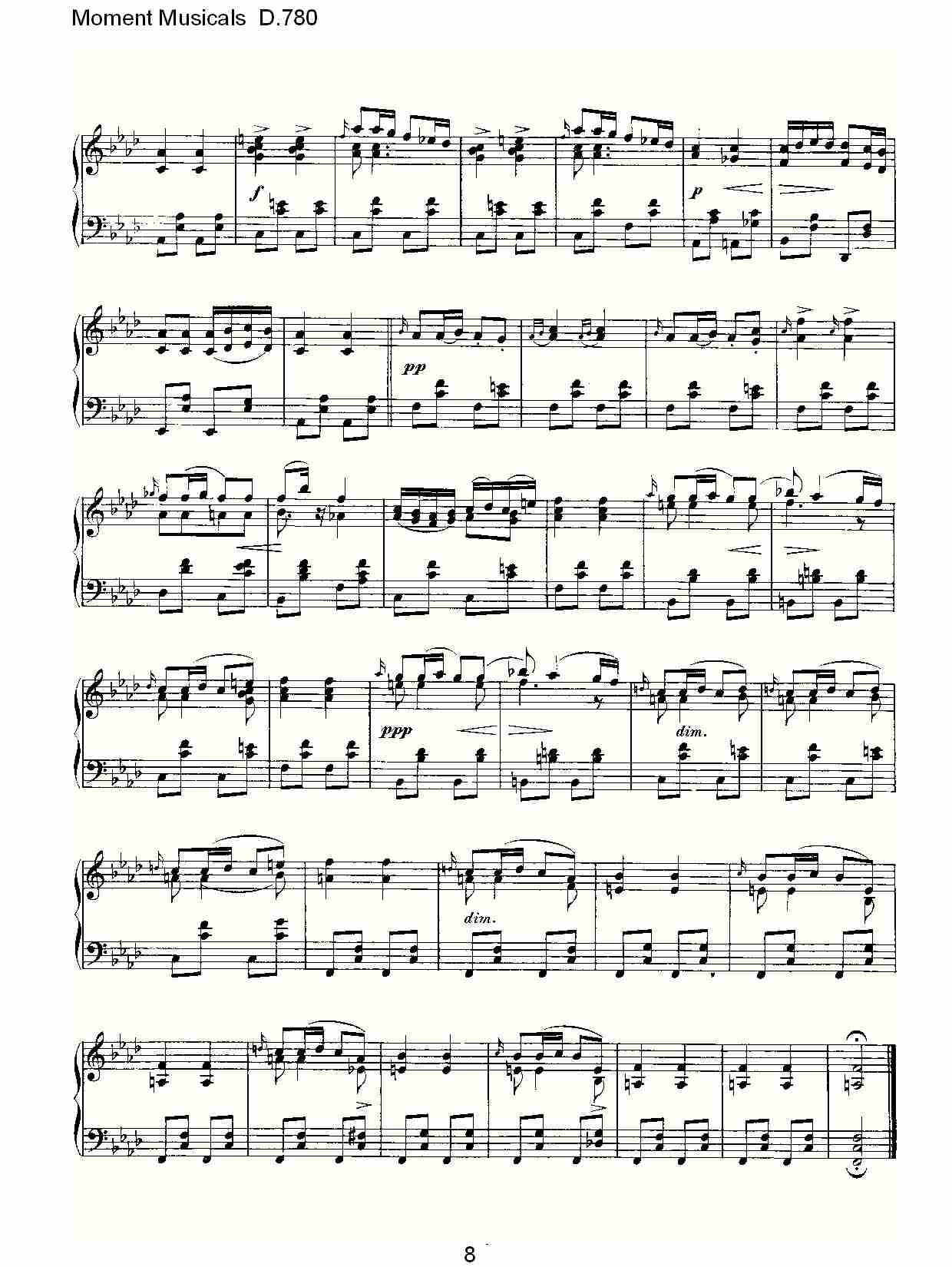 Moment Musicals D.780（二）