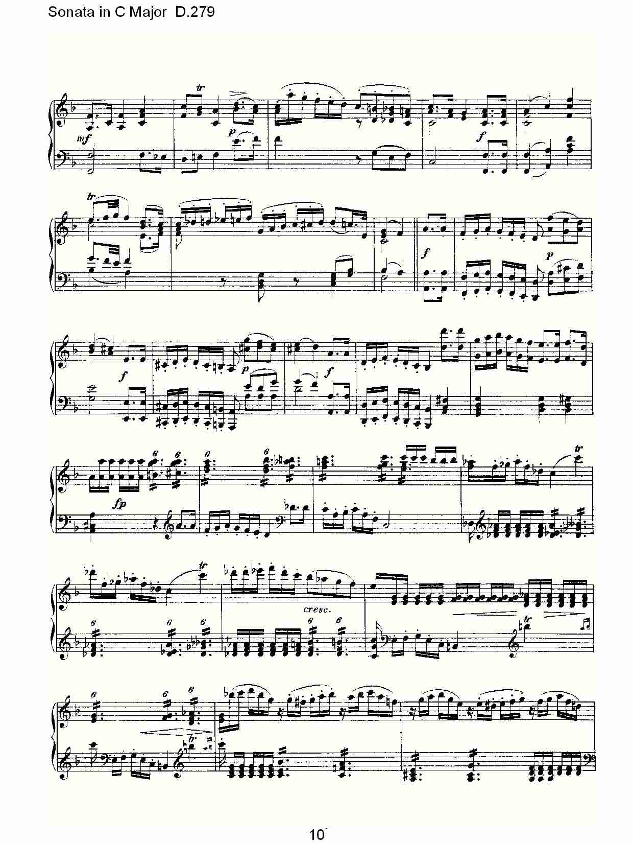 Sonata in C Major D.279  C大调奏鸣曲D.279（二）