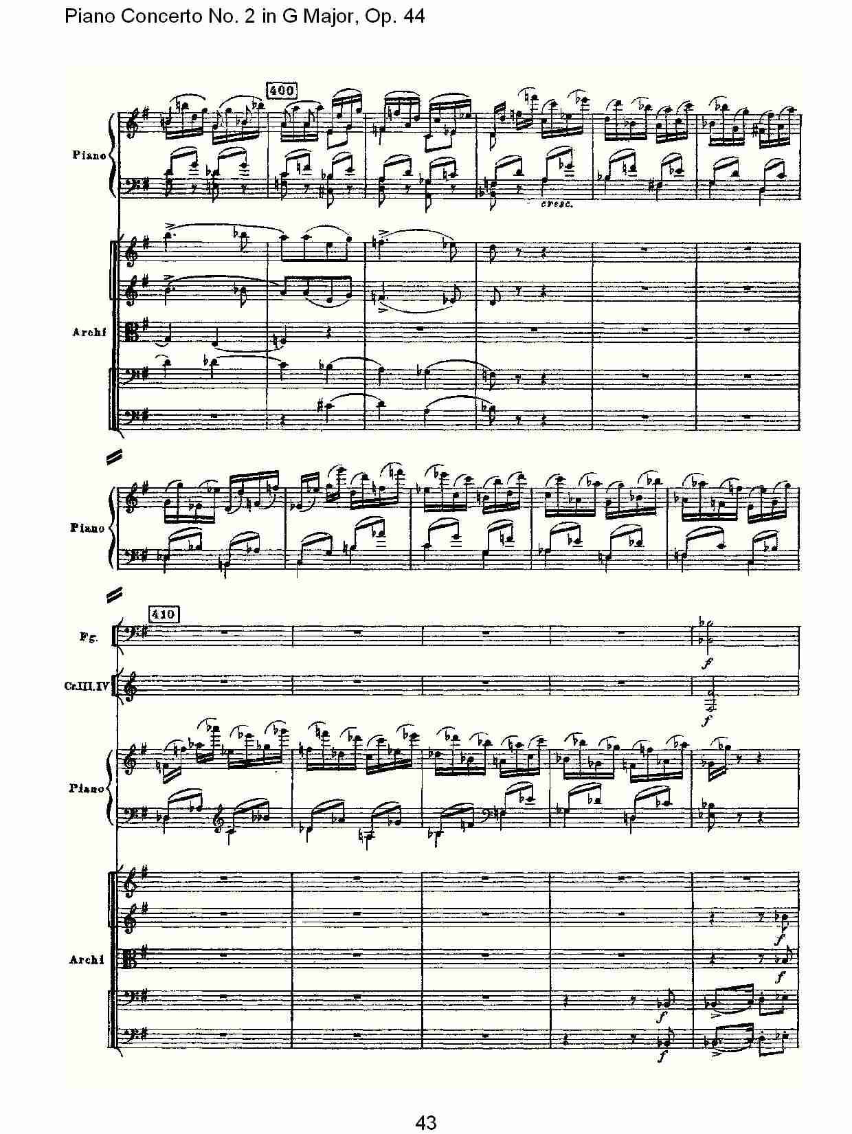 G大调第二钢琴协奏曲, Op.44第三乐章（九）