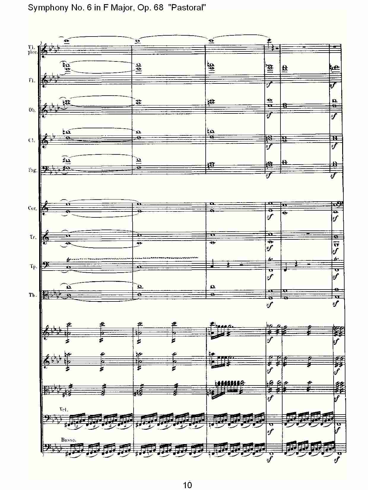 F大调第六交响曲 Op.68 “田园” 第四乐章