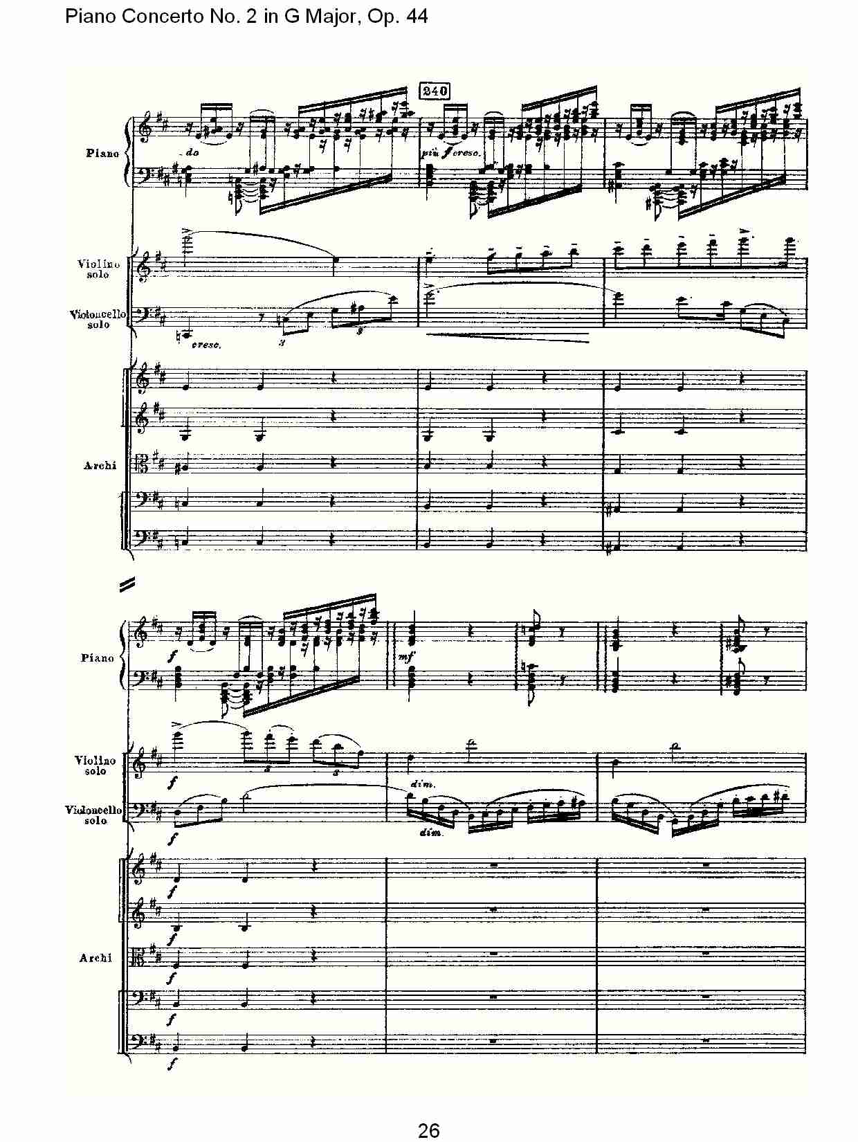 G大调第二钢琴协奏曲, Op.44第二乐章（六）
