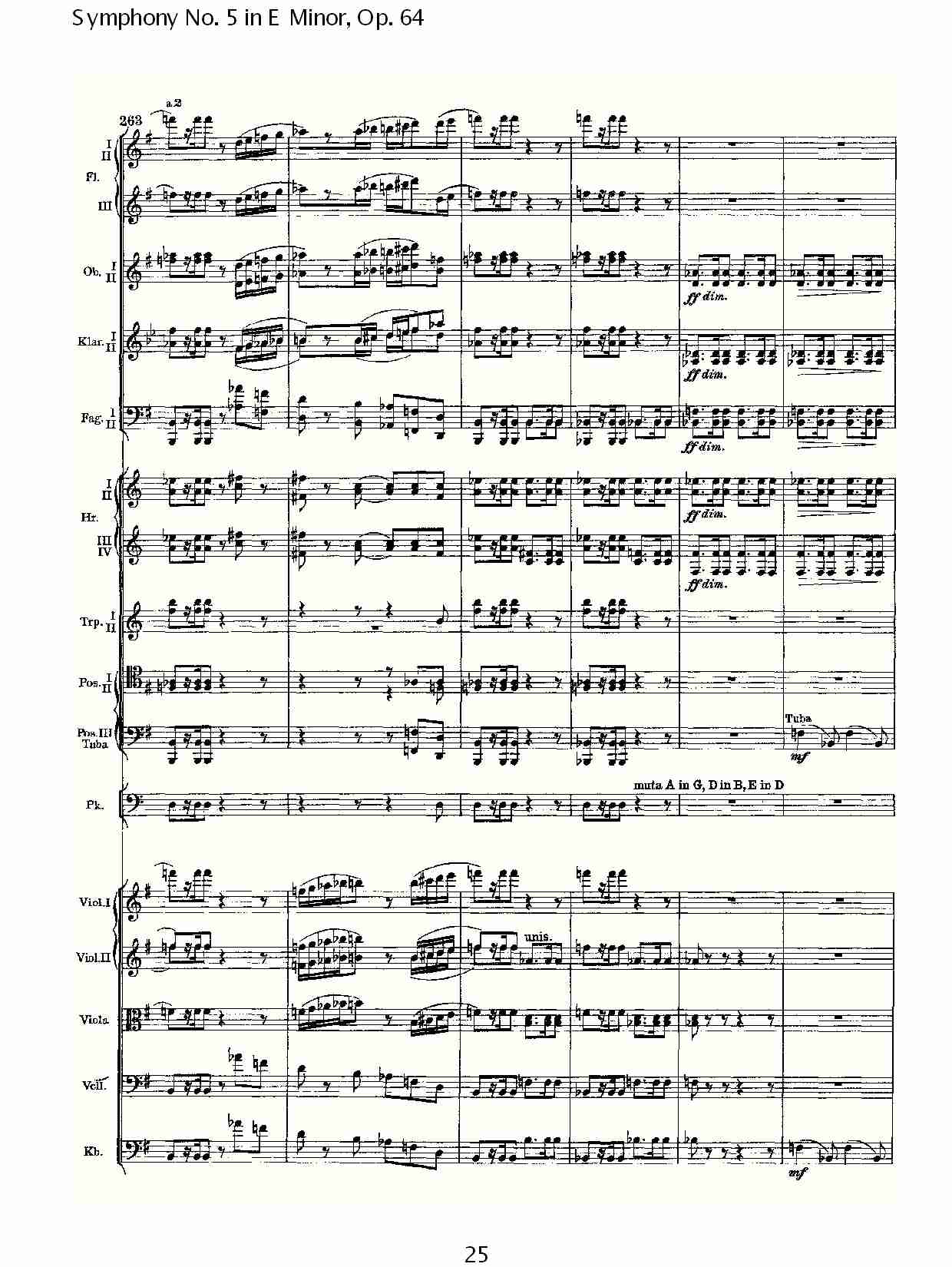 E小调第五交响曲,  Op.64第一乐章（五）