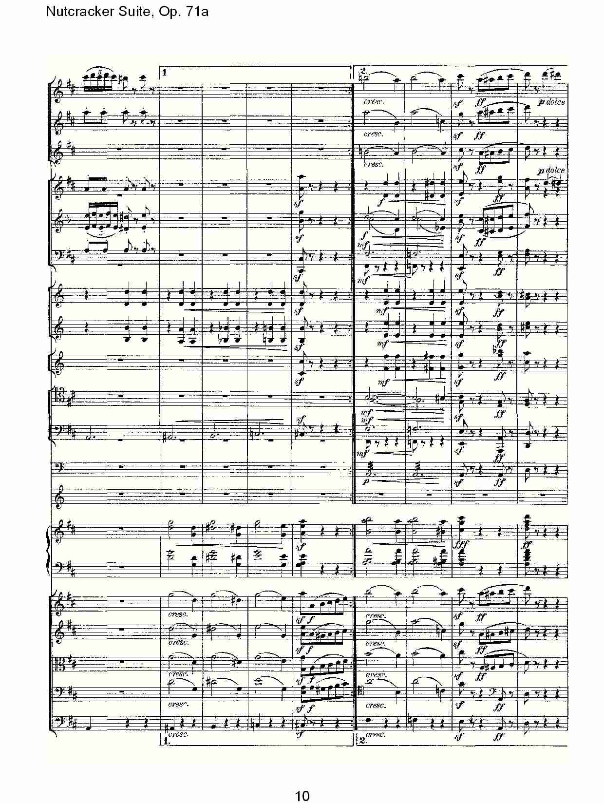 Nutcracker Suite, Op.71a   胡桃铗套曲，Op.71a第八乐章（二）