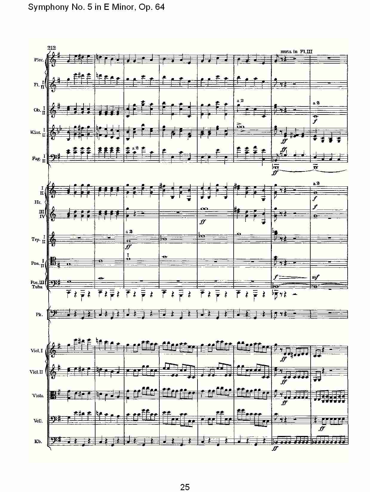 E小调第五交响曲,  Op.64第四乐章（五）