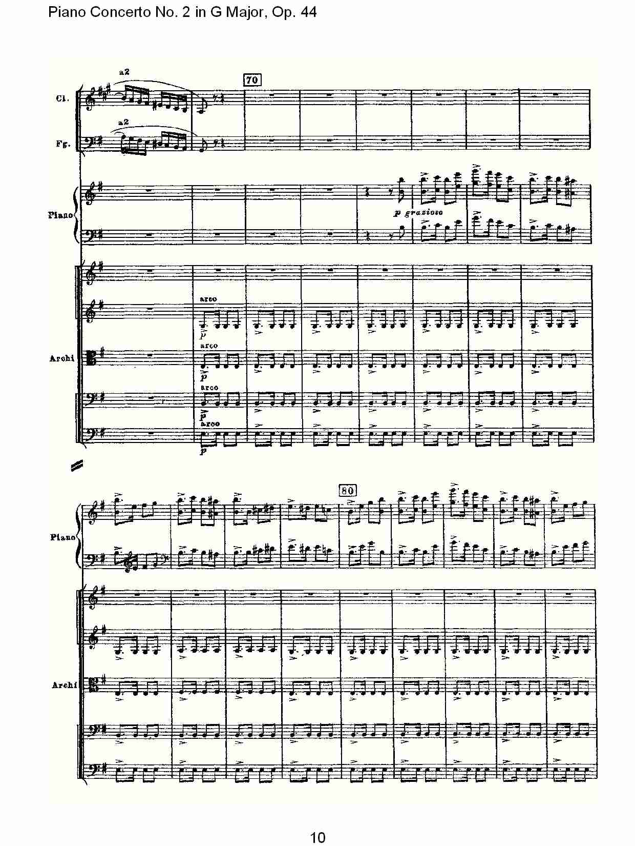 G大调第二钢琴协奏曲, Op.44第三乐章（二）