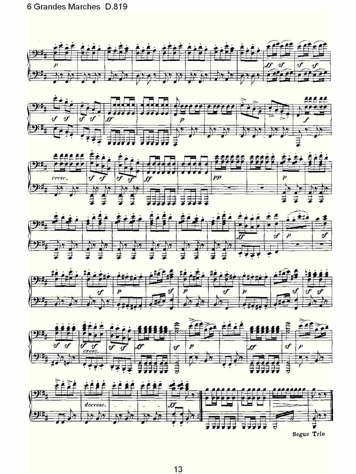 6 Grandes Marches D.819  6贵族进行曲D.819（三）