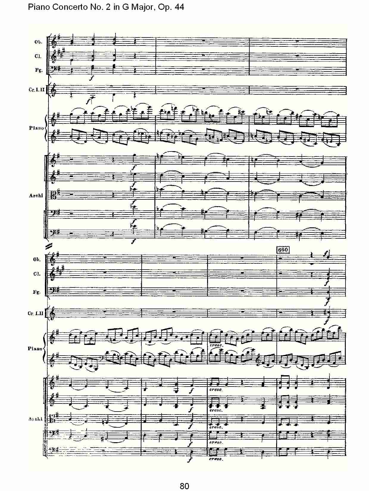 G大调第二钢琴协奏曲, Op.44第一乐章（十六）