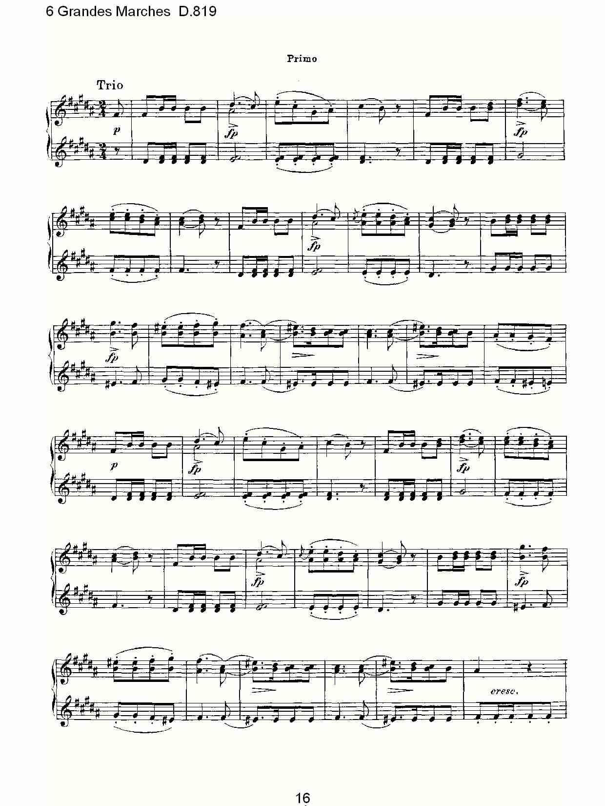 6 Grandes Marches D.819  6贵族进行曲D.819（四）
