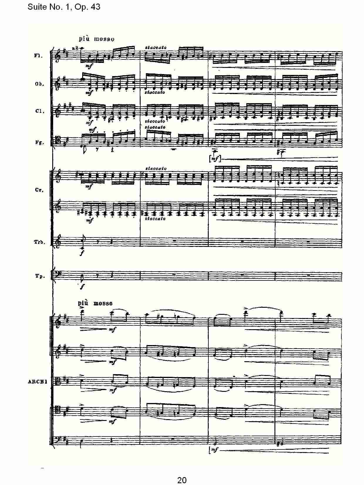 Suite No.1, Op.43   第一套曲,Op.43第三乐章（四）
