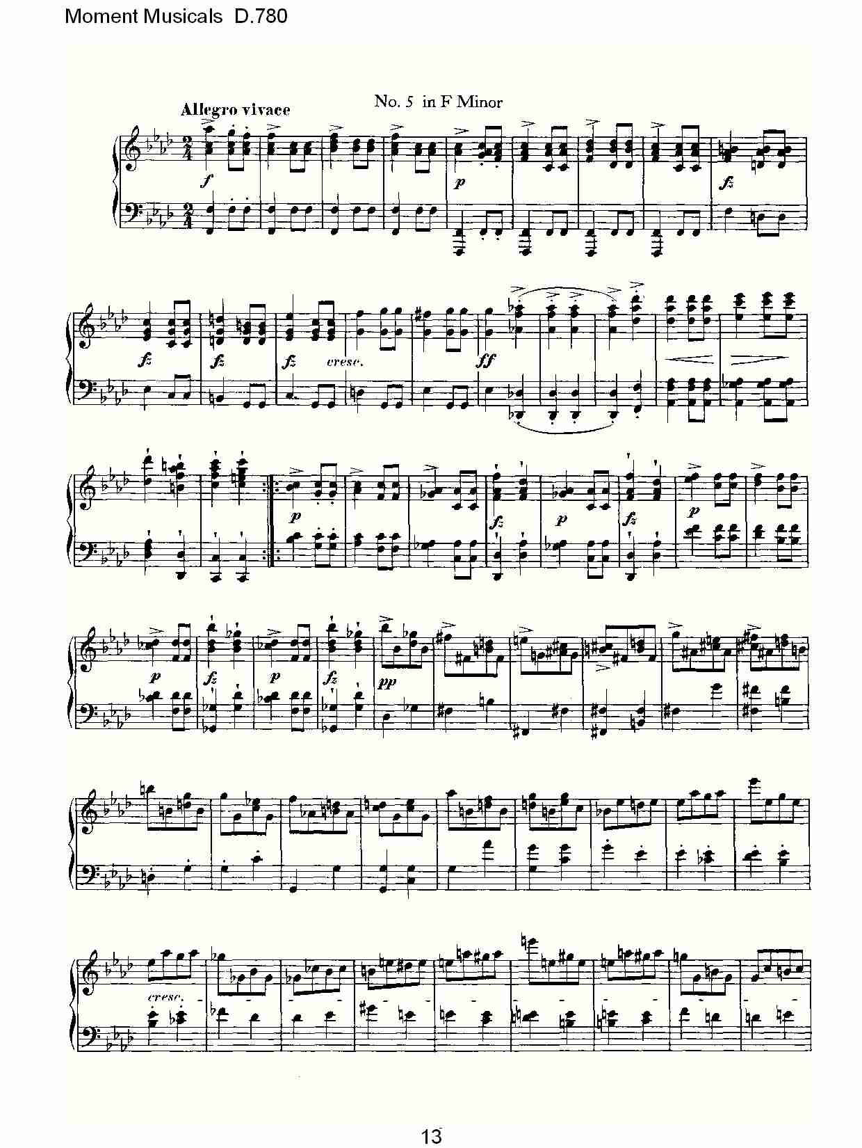 Moment Musicals D.780（三）