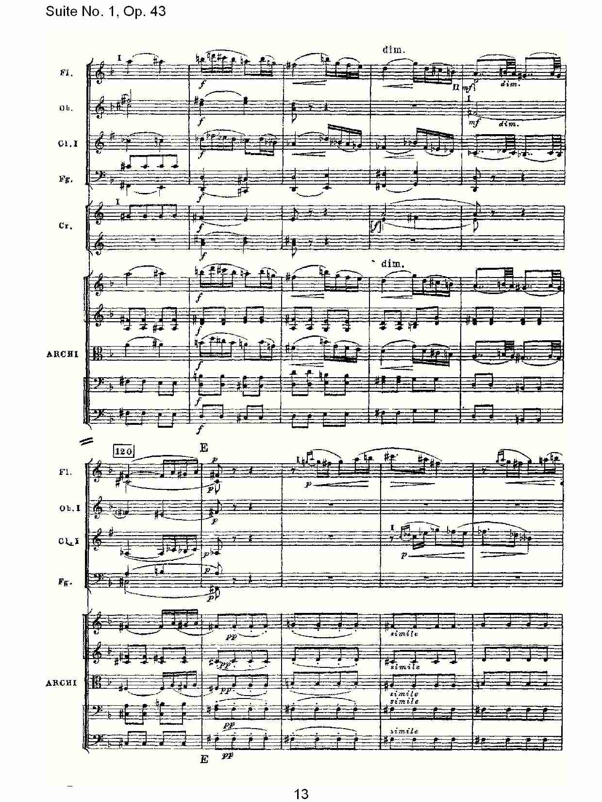 Suite No.1, Op.43   第一套曲,Op.43第三乐章（三）