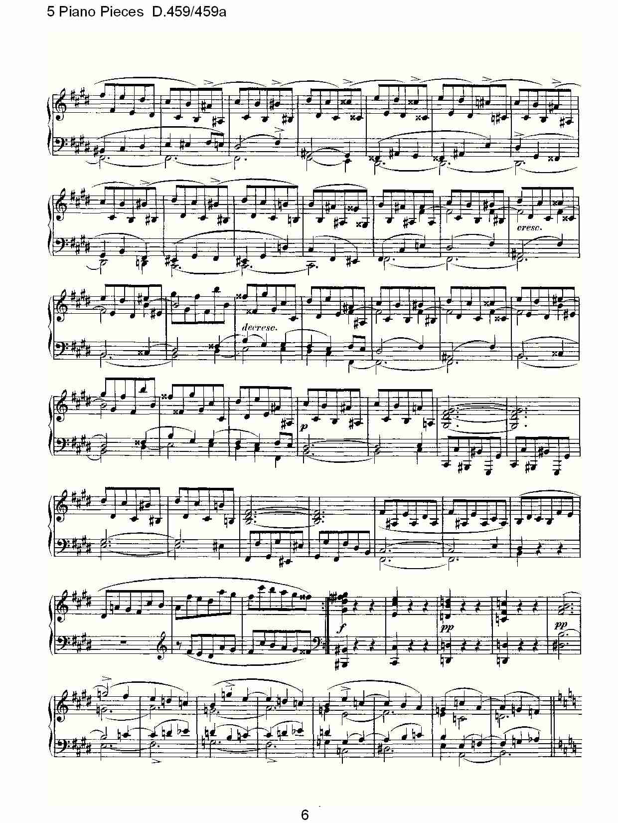 5 Piano Pieces D.459/459a    钢琴五联奏D.459/459a（二）