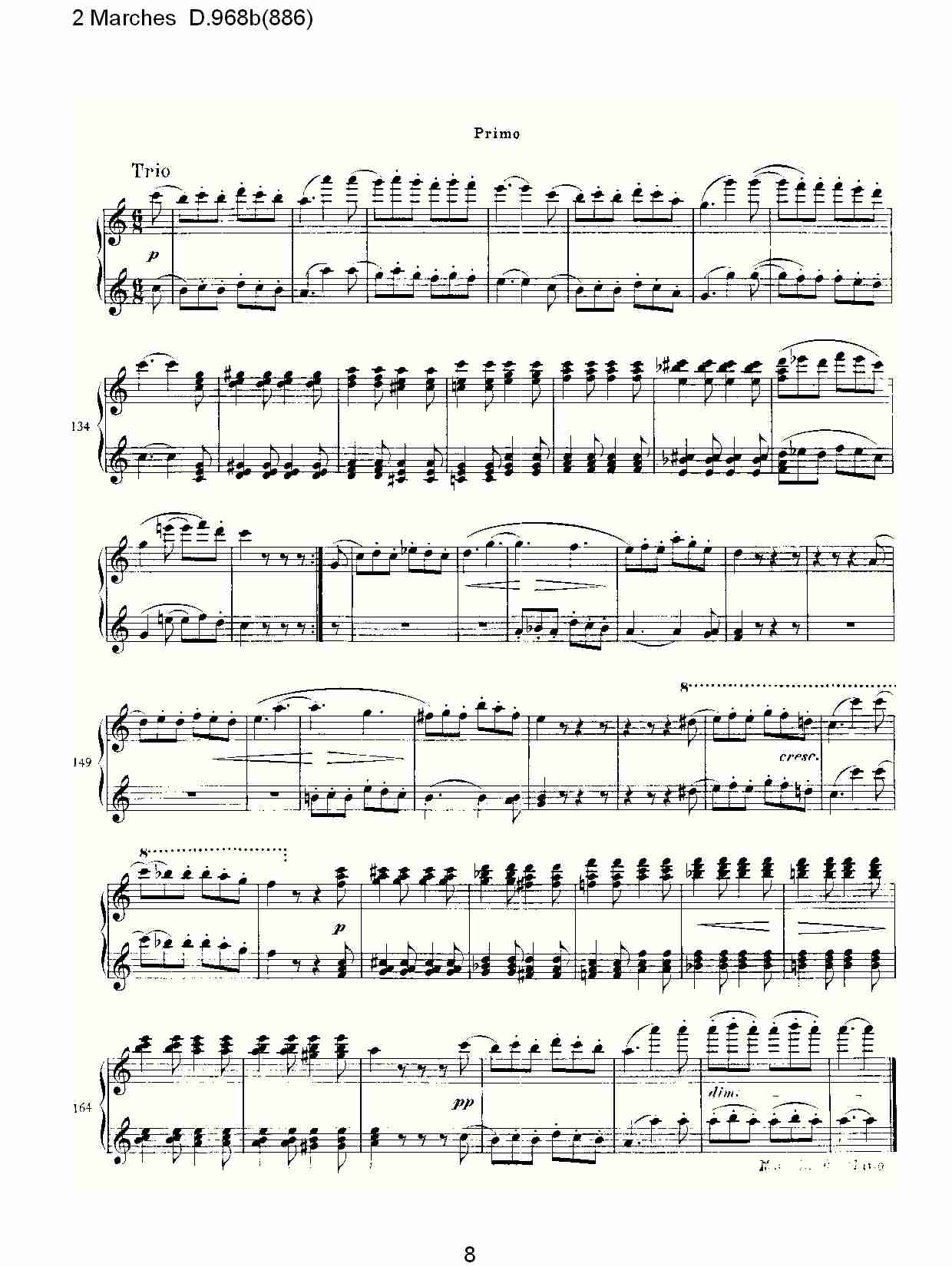 2 Marches D.968b(886)   2进行曲D.968b(886)（二）