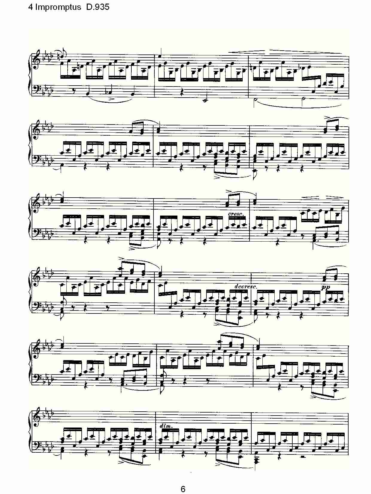 4 Impromptus D.935  4人即兴演奏D.935（二）