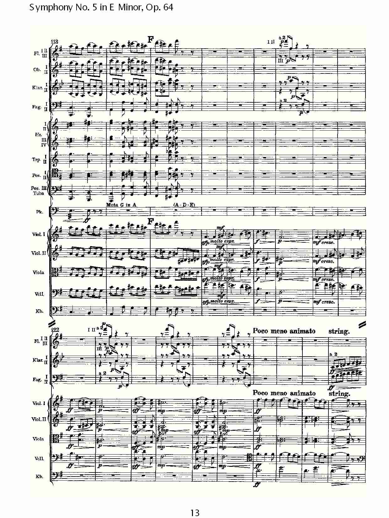 E小调第五交响曲,  Op.64第一乐章（三）