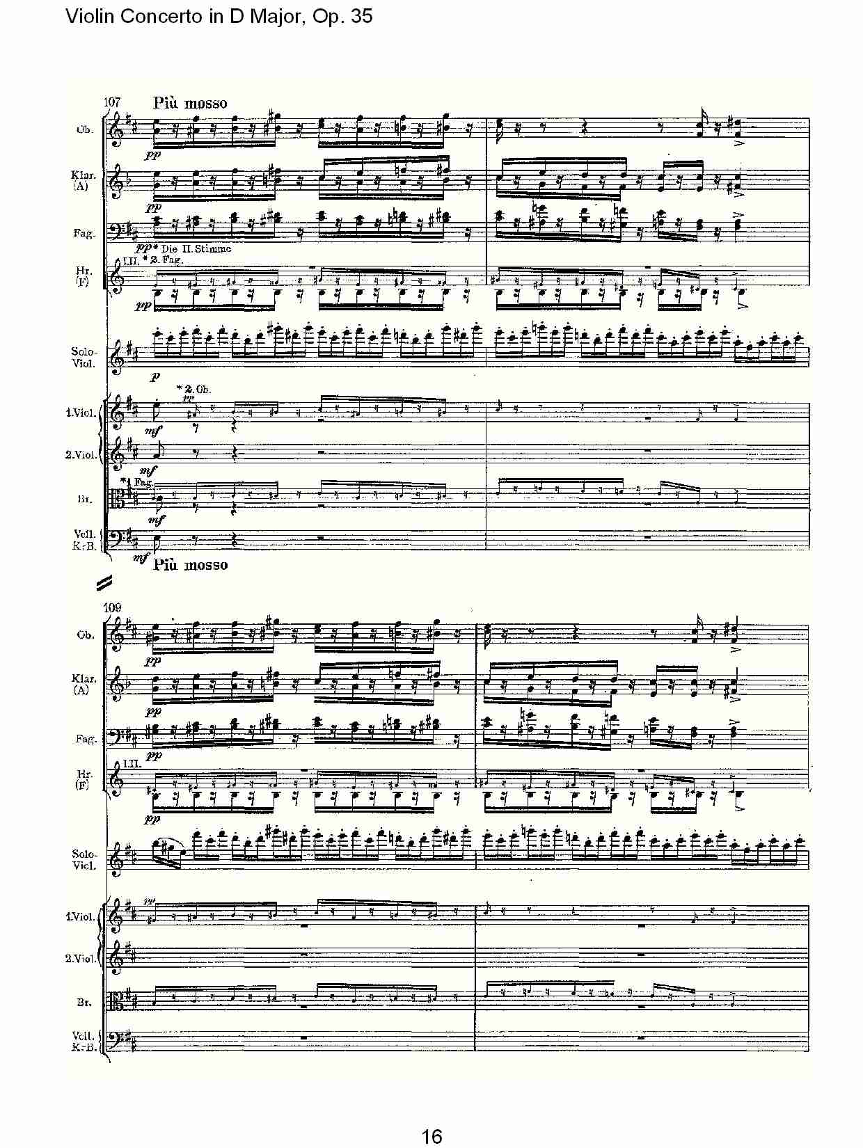 D大调小提琴协奏曲, Op.35第一乐章（四）