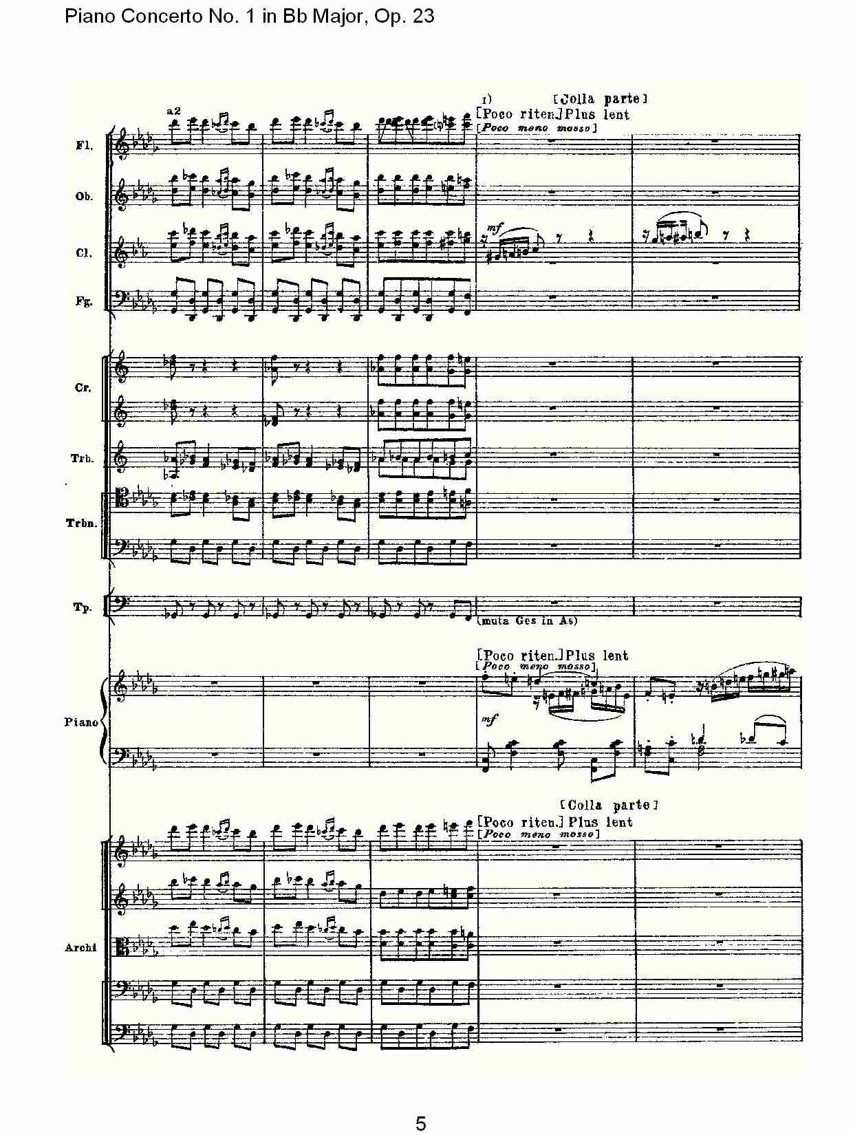 Bb大调第一钢琴协奏曲,Op.23第三乐章（一）