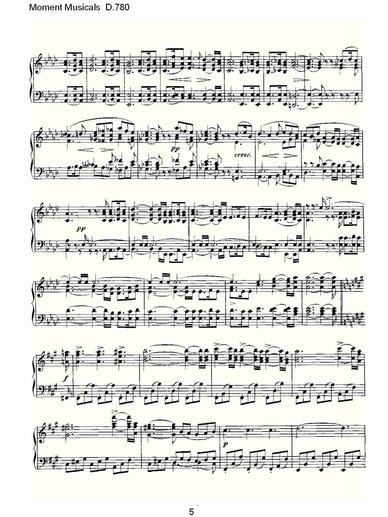 Moment Musicals D.780（一）