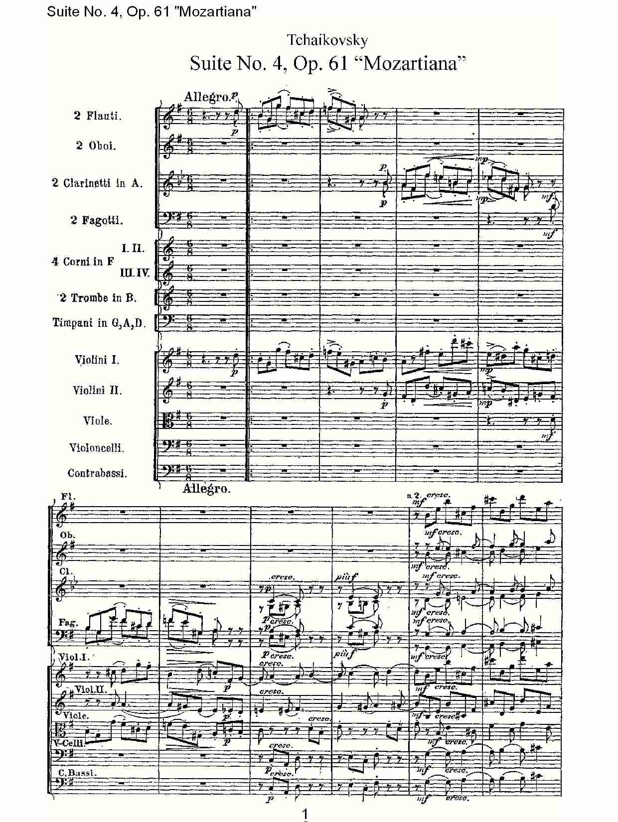 Suite No. 4, Op.61 