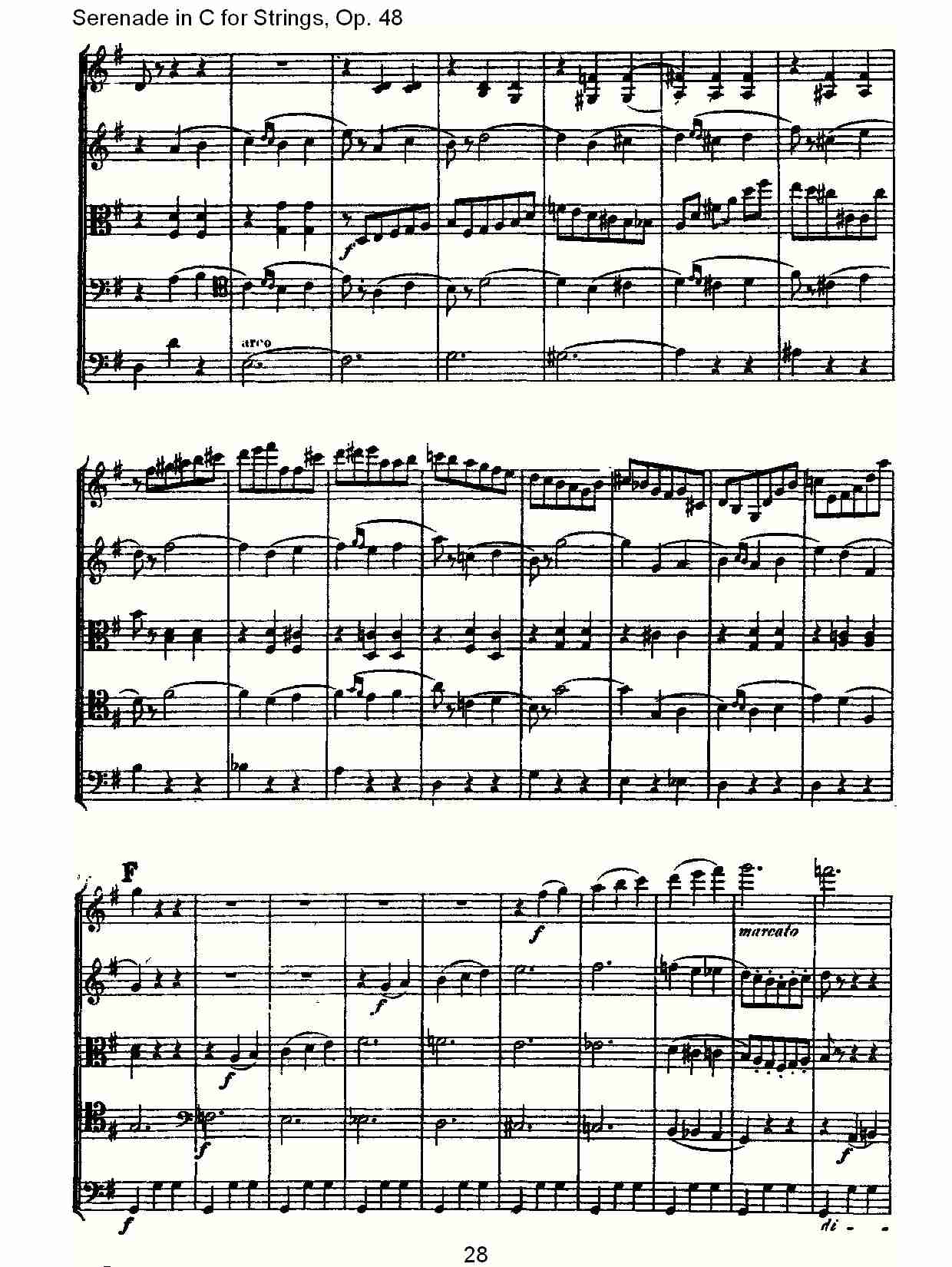 Serenade in C for Strings, Op.48  C调弦乐小夜曲，Op.48（六）
