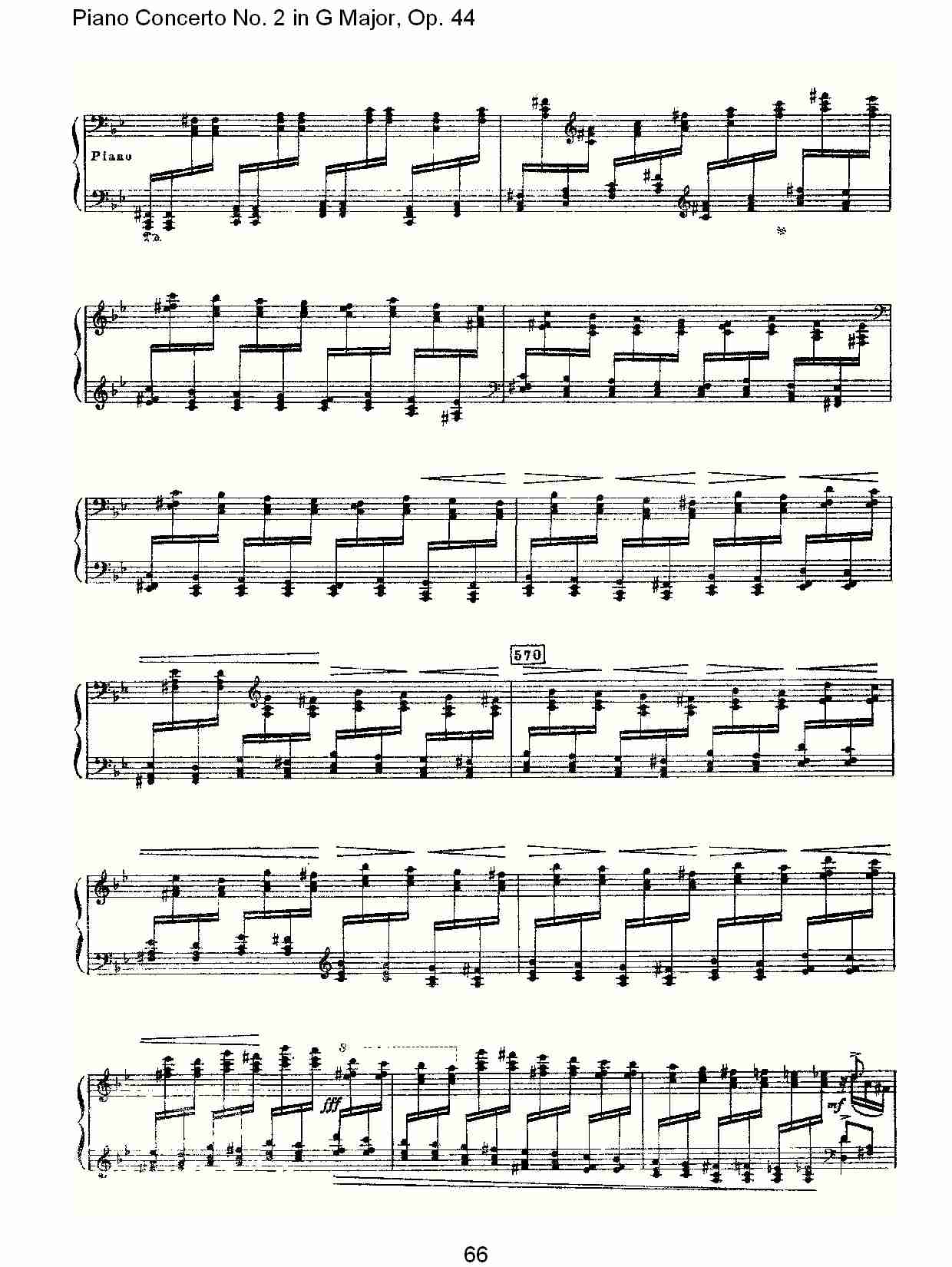 G大调第二钢琴协奏曲, Op.44第一乐章（十四）