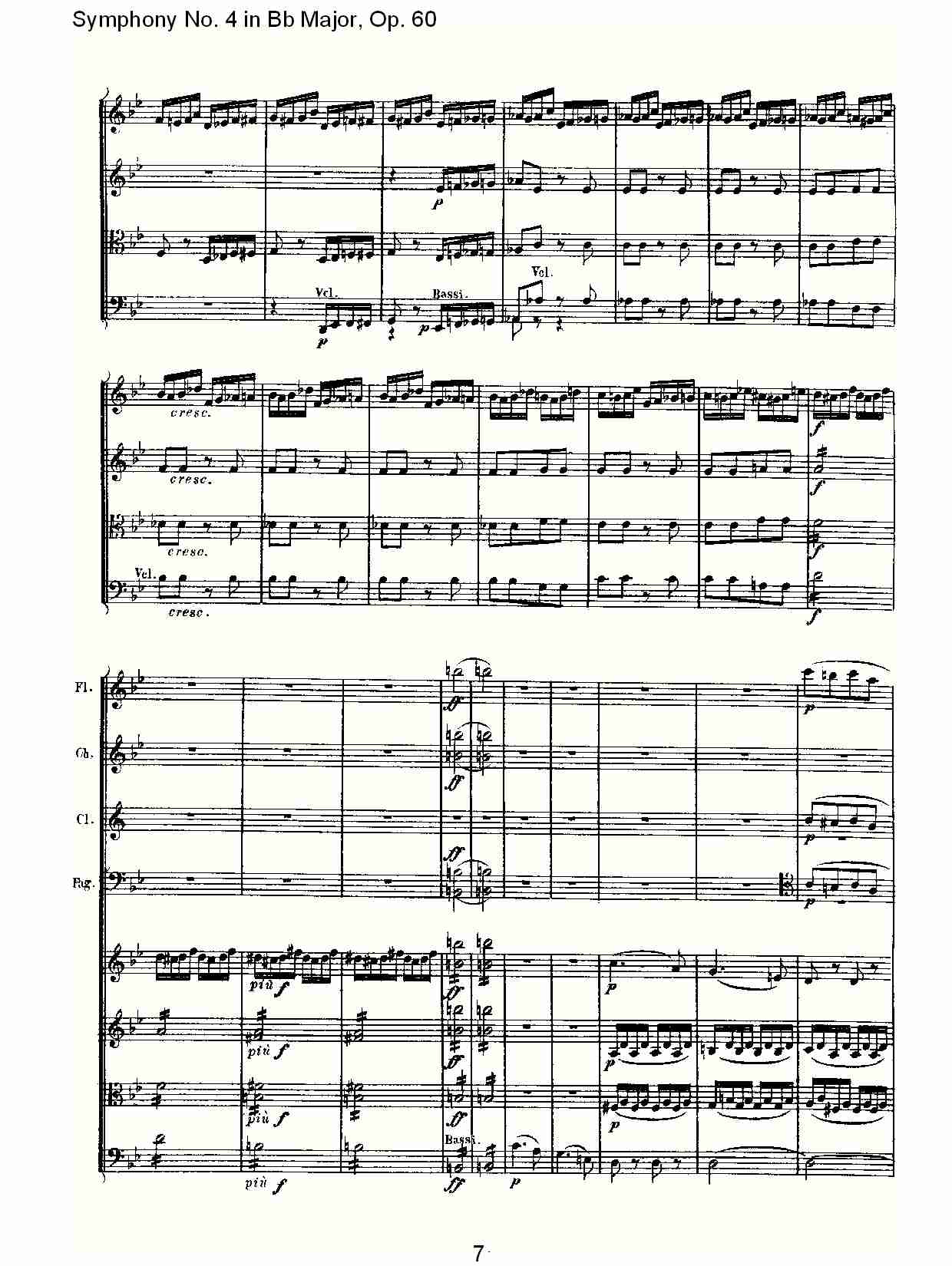bB大调第四交响曲 Op.60 第四乐章