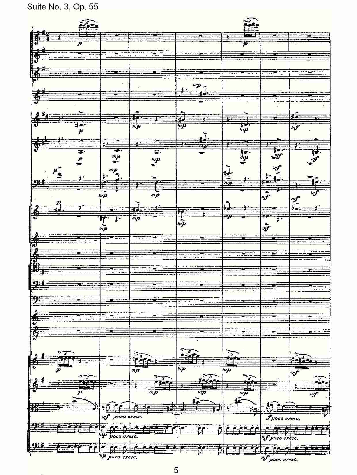 Suite No. 3, Op.55  第三套曲,Op.55第三乐章（一）