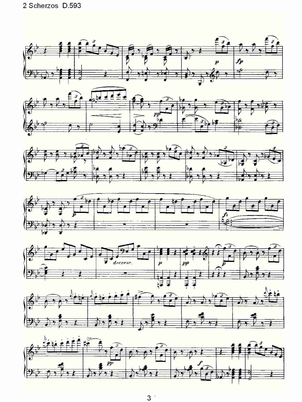 2 Scherzos D.593   谐谑曲二D.593（一）