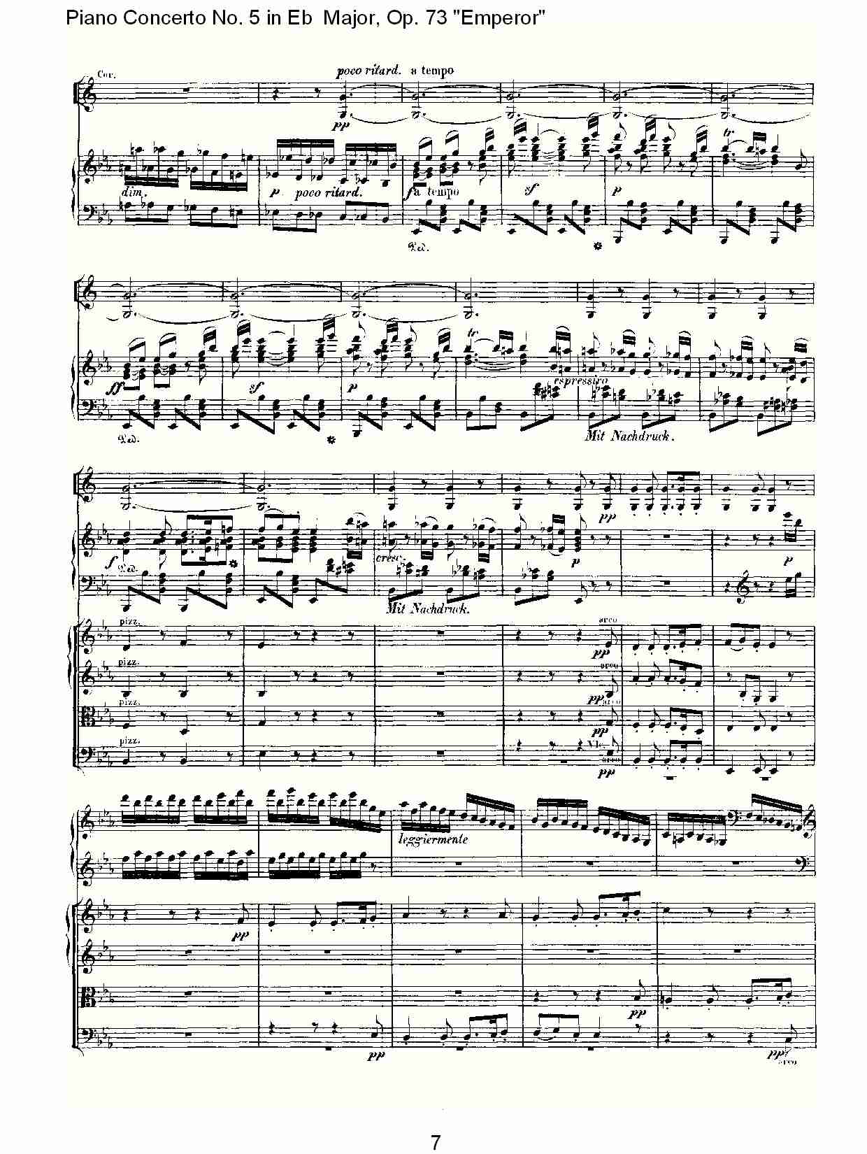 Eb大调钢琴第五协奏曲 Op.73“皇帝”第三乐章(一)