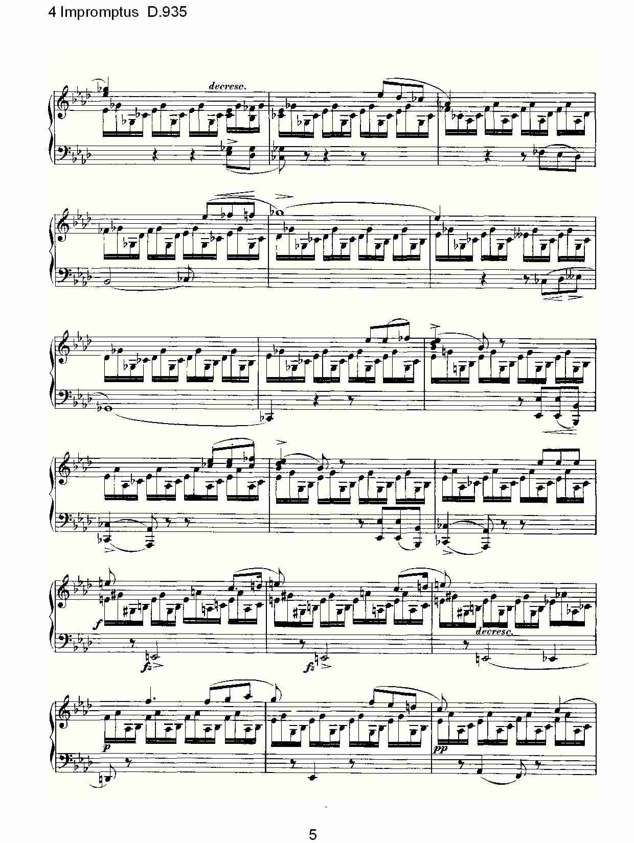 4 Impromptus D.935  4人即兴演奏D.935（一）