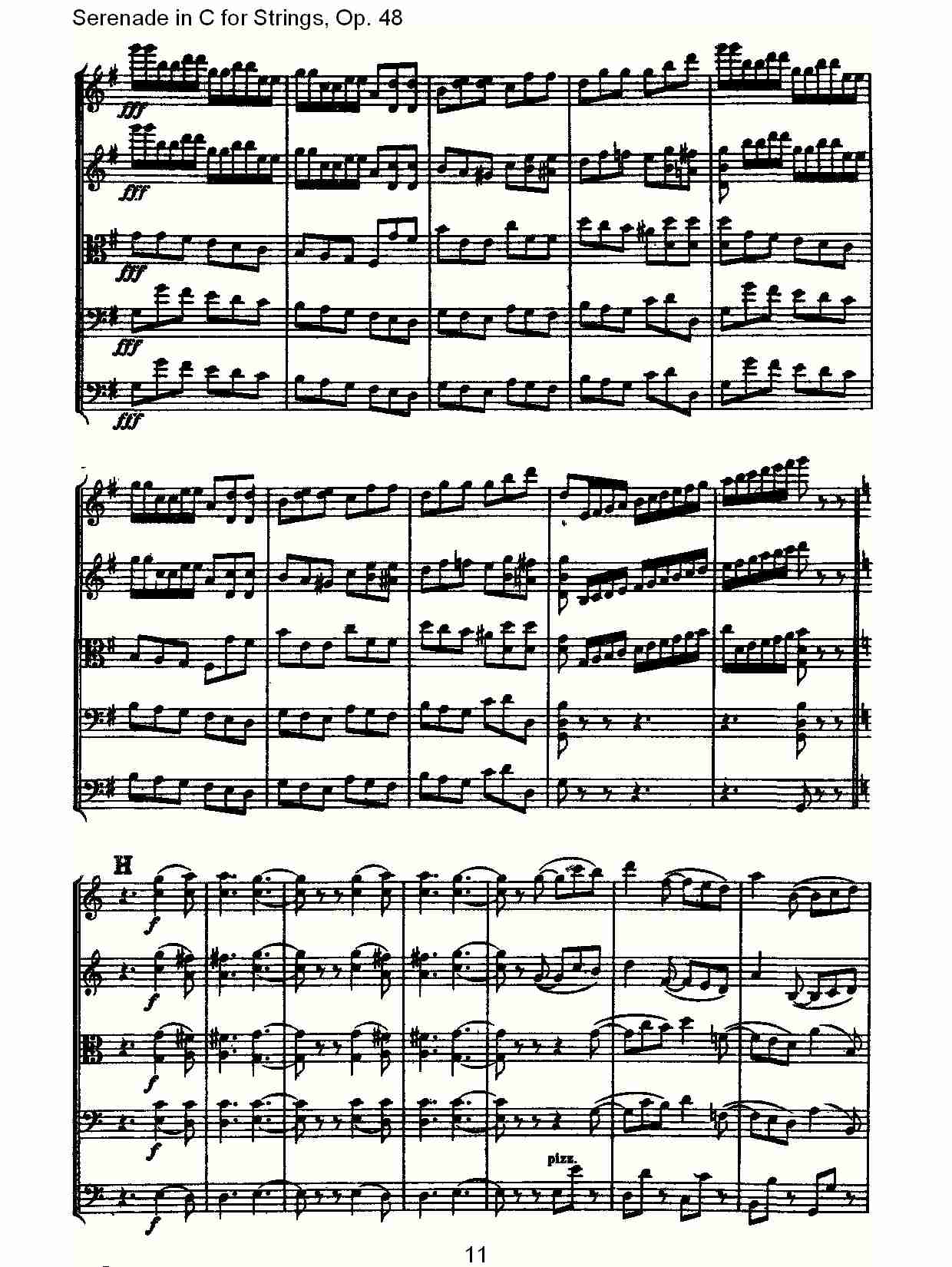 Serenade in C for Strings, Op.48  C调弦乐小夜曲，Op.48（三）