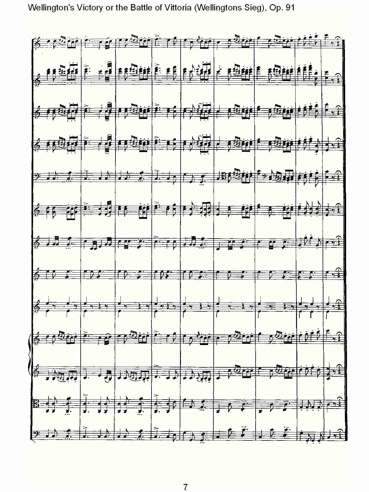 (Wellingtons Sieg), Op.91(第一乐章)(一)
