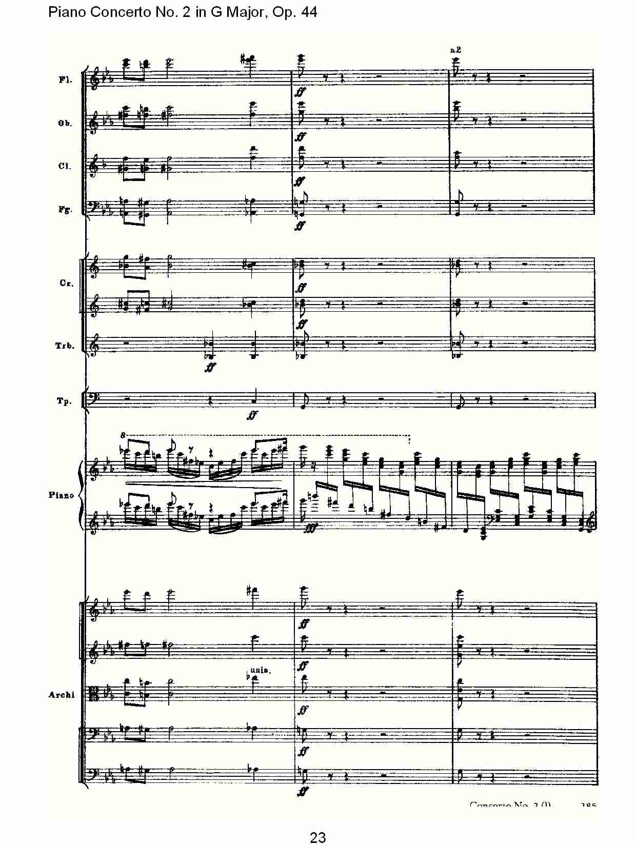 G大调第二钢琴协奏曲, Op.44第一乐章（五）