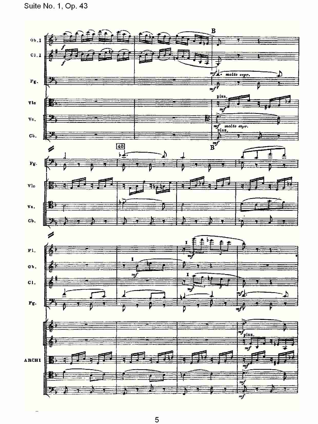 Suite No.1, Op.43   第一套曲,Op.43第三乐章（一）