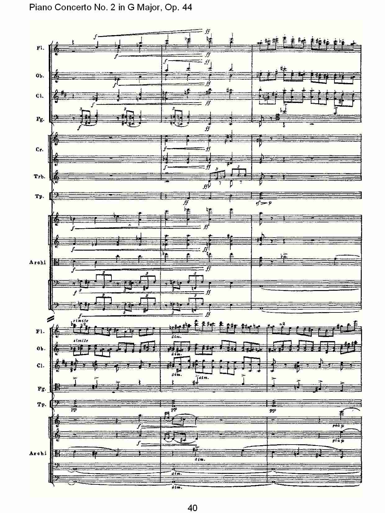 G大调第二钢琴协奏曲, Op.44第一乐章（八）